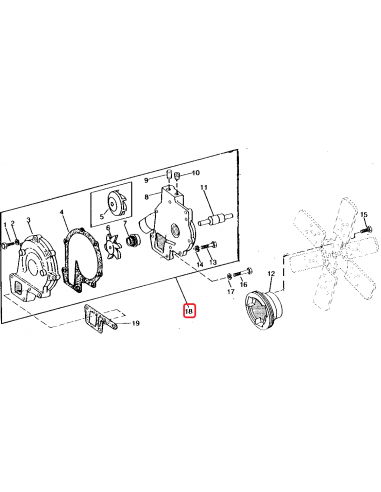 Pompa de Apa John Deere AR70661, AR84165, AR89716, AR97881, AR98551, AR98552, RE10969, RE10970, RE11496, RE11498, RE20022, SE500