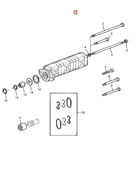 Pompa Hidraulica Tripla 10.6+8+6 Cm³ John Deere AZ49120, AZ45120, 0510565401, 1518222225, 1518222226, 1518222227