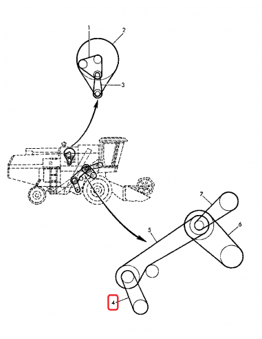 Curea Variator Vant 1174 mm John Deere AP1003583, Z20459, Z41178, New Holland 624398, 80624398, 71146659, HC624398