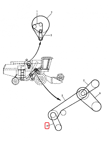 Curea Variator Vant 1174 mm John Deere AP1003583, Z20459, Z41178, New Holland 624398, 80624398, 71146659, HC624398