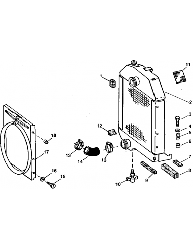 Radiator Racire Motor John Deere AR95841, RE21892, RE38666