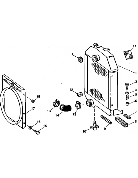 Radiator Racire Motor John Deere AR95841, RE21892, RE38666