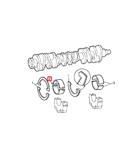 Cuzineti Palier 0.030''- 0.762 mm John Deere AR73274, AR77752, R63005, R63009, 26/8-51C 2