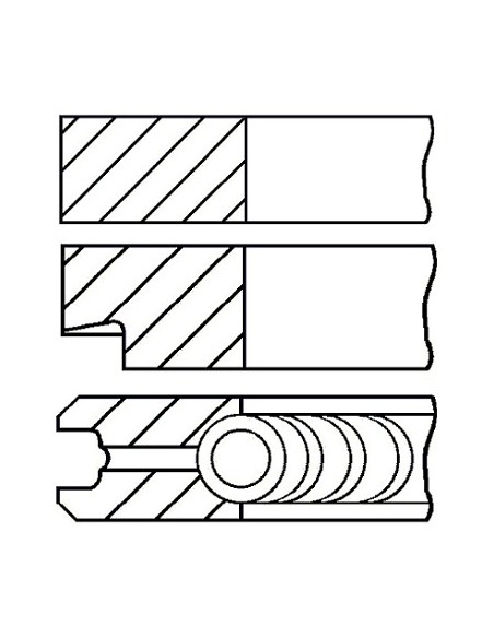 Segmenti Piston Ø 104-2.5x2.5x4 mm 1902421, 1930191, 1931200, 8092269