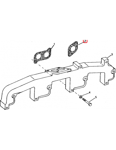 Garnitura Galerie Evacuare John Deere RE62777, R83021, R521438, R44374, A-RE62777