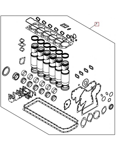 Engine Overhaul Kit John Deere  6.8 L POWERTECH RE532634,  RE540226