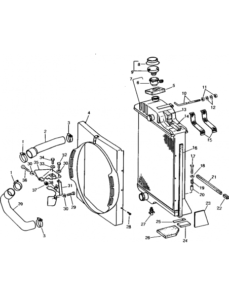 Radiator Racire Motor John Deere AR61879, AR61878, AR60337, AR102736
