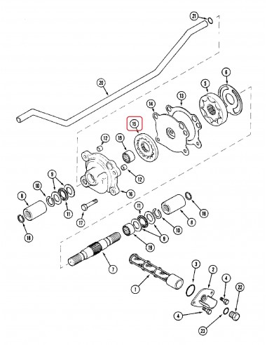 Set Pinioane Pompa Ulei Transmisei Case IH A188035