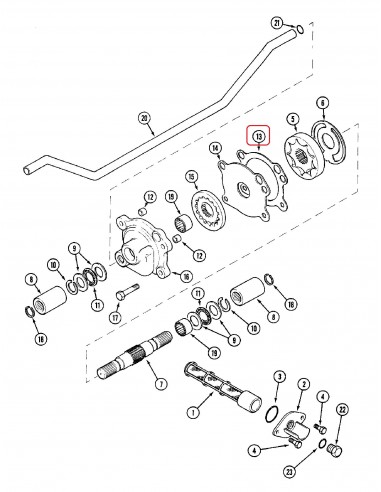Garnitura Albastra Pompa Ulei Transmisie 116x140x0.13 mm Case IH A188104