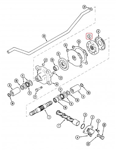 Set Pinioane Pompa Ulei Transmisei  Z-23 Case IH A188587