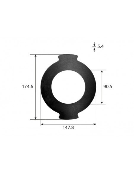 Placa, Disc Frana Intermediar Ø 148 mm Case IH 1341163C1, 1341163C2, 1341163C3, 233661A1, A188109