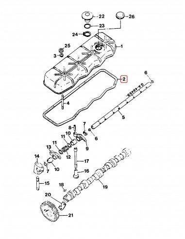 Garnitura Capac Culbutori Case 3138642R3, 3138642R2, 3138642R1, 3055185R1