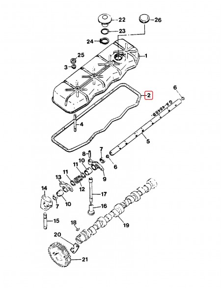 Garnitura Capac Culbutori Case 3138642R3, 3138642R2, 3138642R1, 3055185R1