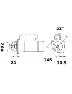 Electromotor 12V 3.0 Kw cu Reductor 2