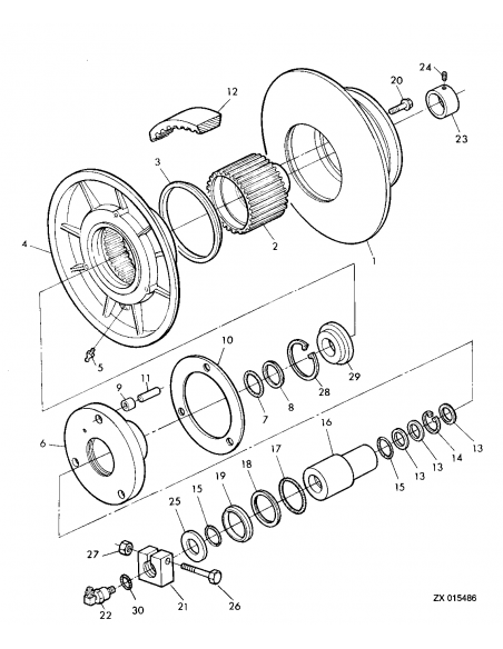 Butuc Variator 45x80 mm John Deere Z44827, Z64623 Butuc Variator 45x80 mm John Deere Z44827, Z64623