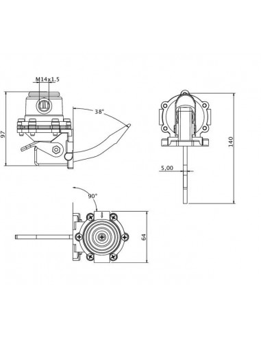 Pompa Alimentare Combustibil Same 2.4519.300.0, 245193000, 2.4519.310.0, 245193000, 1966518C1