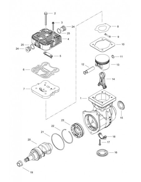 Compressor 238 Cm3 Fendt G725880010011, G725880010010, 0.018.7474.4
