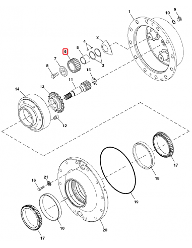Pinion 59X75/92 mm Z-25 R169917