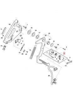 Potentiometru, Pedala Ambreiaj John Deere AL158070,  AL175216, 9220300110, L150594, L150088, L157681, L155439, 37M7307, 2