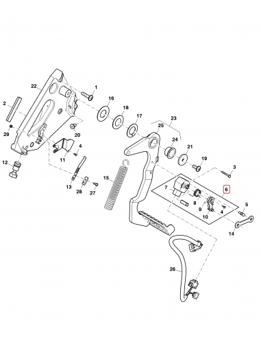 Potentiometru, Pedala Ambreiaj John Deere AL158070,  AL175216, 9220300110, L150594, L150088, L157681, L155439, 37M7307,