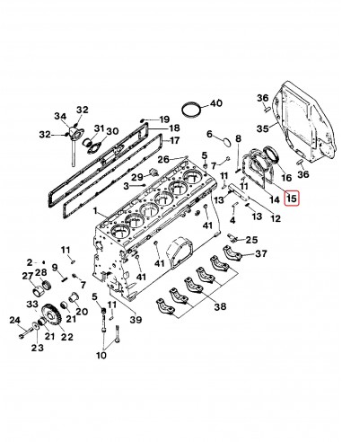 Capac Palier Spate Case IH 3055216R1, 3055216R12