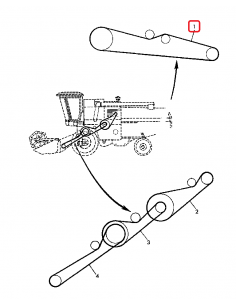 Curea Lata Batoza 100x3315 mm John Deere Z21402, Z31191 2