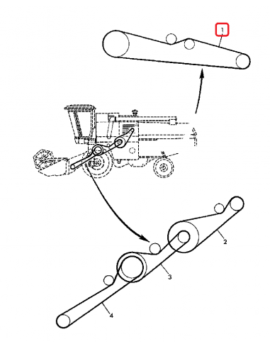 Curea Lata Batoza 100x3315 mm John Deere Z21402, Z31191