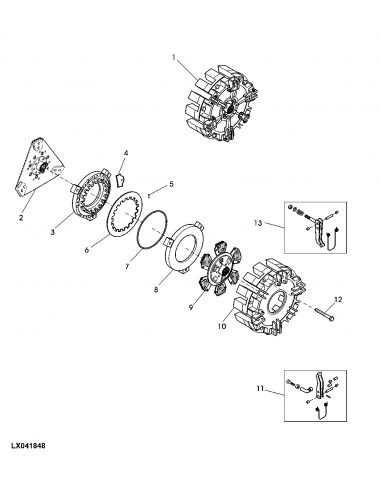 Disc Ambreiaj 280 mm 34x40 Z-12 John Deere ER263027, 6000105773, 328043910