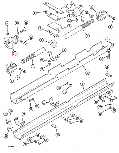 Flange, Drive Shaft Case IH 1537306C2, 1537306C1, 1537330C2, 1537330C1, 126683
