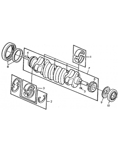 Crankshaft John Deere RE57664, RE48748, RE33197, AT72949, AT18030 2