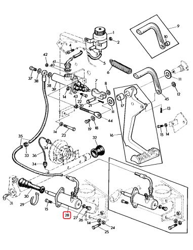 Cilindru Ambreiaj Secundar 38.1 mm John Deere AL34744