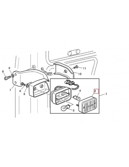 Lens, Indicator Signal 1424346M1, 3105505M1, 3478507M1, 3900715M1