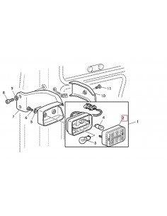 Lens, Indicator Signal 114x74x30 mm  L75588, 11376410,  04387400, 98-046191, 9970105, A187631, 79057508, 82005573, 71316700, 224 2