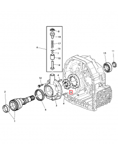 Pinion, Pompa Ulei Transmisie 19.50 mm Z-9/41 John Deere R108926 2