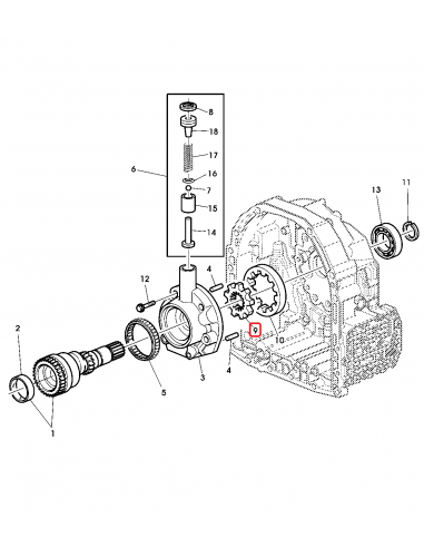 Pinion, Pompa Ulei Transmisie 19.50 mm Z-9/41 John Deere R108926