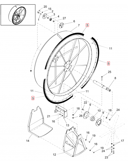 Perie Sita Rotativa 38"