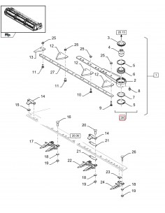 Cap Cutit Ø 6 mm New Holland 80753861, 80753862, 84081705, 84433769, 84433779, 84562654 2