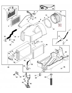 Impeller, Cab Blower John Deere R121666, SF-3224678, RE67645 2
