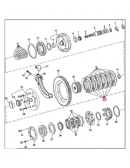 Friction Disk Ø 130x196x3.3 mm John Deere AR68945, AR94517, RE23286, RE234261, RE65291