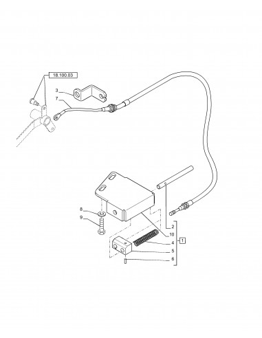 Cable 660 mm 84193546, 47455800