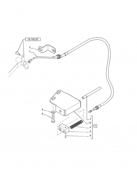 Cable 660 mm 84193546, 47455800