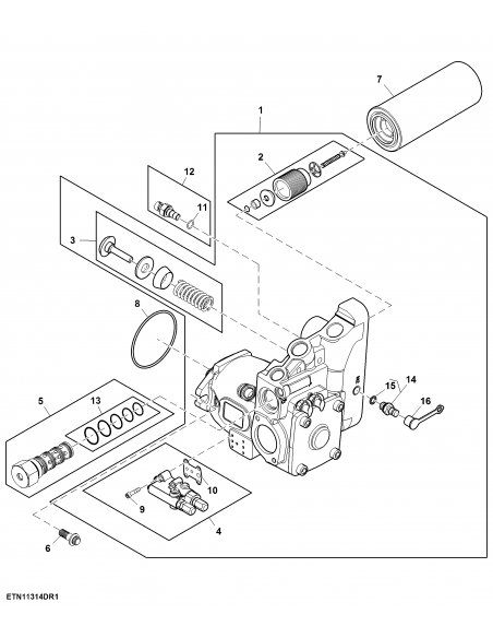 Hydraulic Pump, 85CC John Deere RE563717, RE289097, RE275747, RE258468, RE250831, RE211014, PG204251, PG204250, PG201104, PG2011