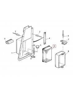 Dust Filter 80x375x240 mm John Deere AZ43412 2