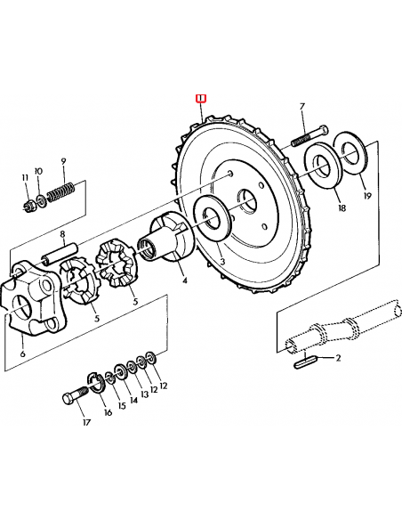 Chain Sproket Z-62 John Deere Z12267