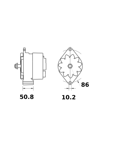 Alternator 14V, 65A , A187873, IA0595, AAK1363, AAK3330, AAK3359, 11.201.595, 11.201.935, 11.201.998, SE501387, SE501835, RE5091