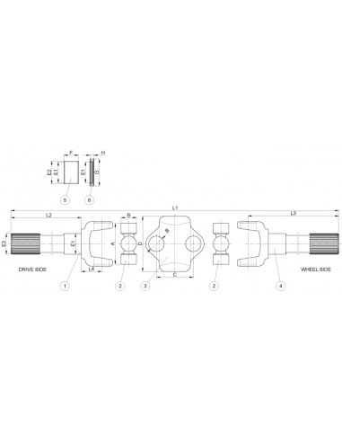 Furca Cardan H 1504633010