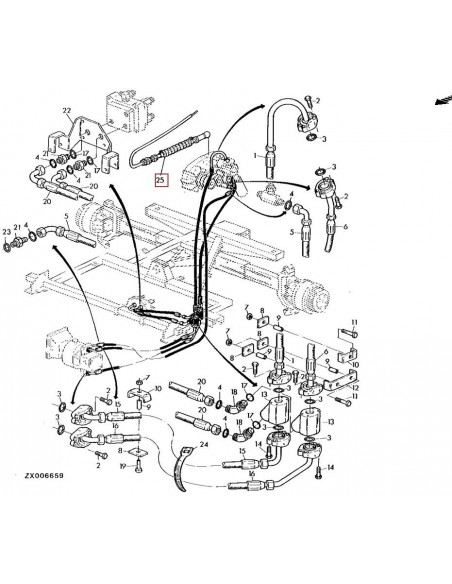 Cablu Hidromotor John Deere AZ41462
