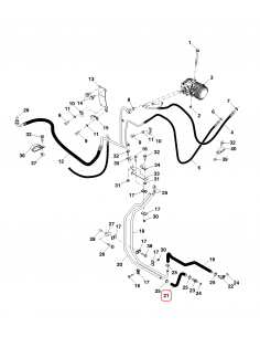 L155789, Furtun, Incalzire, John Deere 2
