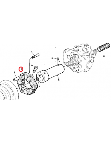 L41289, RE61441, Cuplaj, Elastic, Pompa, Hidraulica, John Deere