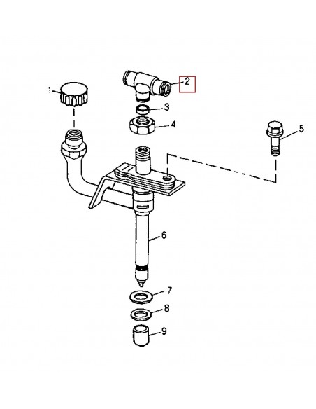 Tee Fitting, Fuel Injector John Deere AR85618, R71963, R79604, R79605, R79606, RE15807, RE15808, JXR71963,